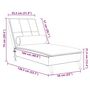 Voir la diapositive 6 : VIDAXL Chaise longue de massage avec traversin creme velours