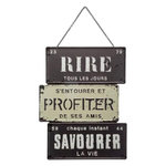 ATMOSPHERA Décoration Murale  Vintage Loft  34cm Noir & Blanc