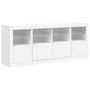 Voir la diapositive 5 : VIDAXL Buffet avec lumieres LED blanc 163x37x67 cm