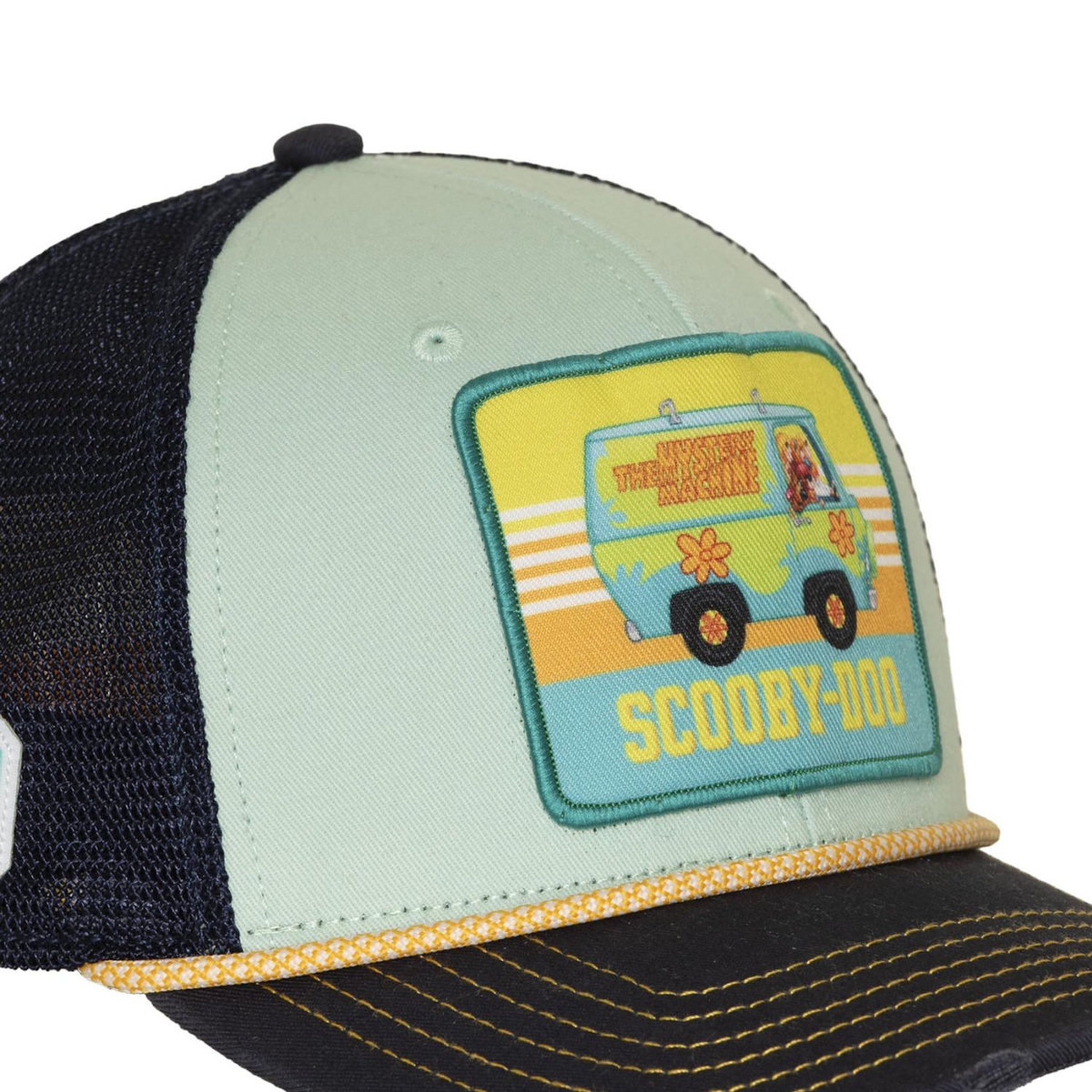 CAPSLAB Casquette trucker premium filet et patch Scooby Doo Van Lifestyle