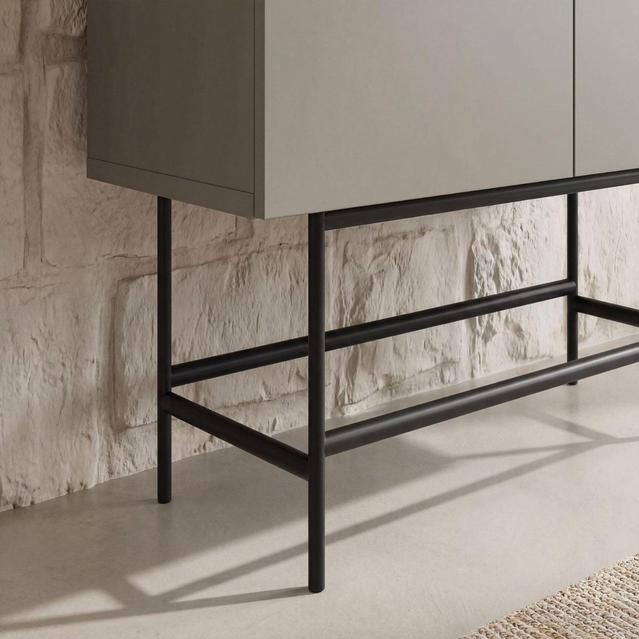 Voir la diapositive 5 : CASANOVA PARIS Soma - commode 4 portes 100cm en mélamine