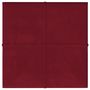Voir la diapositive 3 : VIDAXL Panneaux muraux 12 pcs Rouge bordeaux 30x30 cm Velours 1,08 m^2