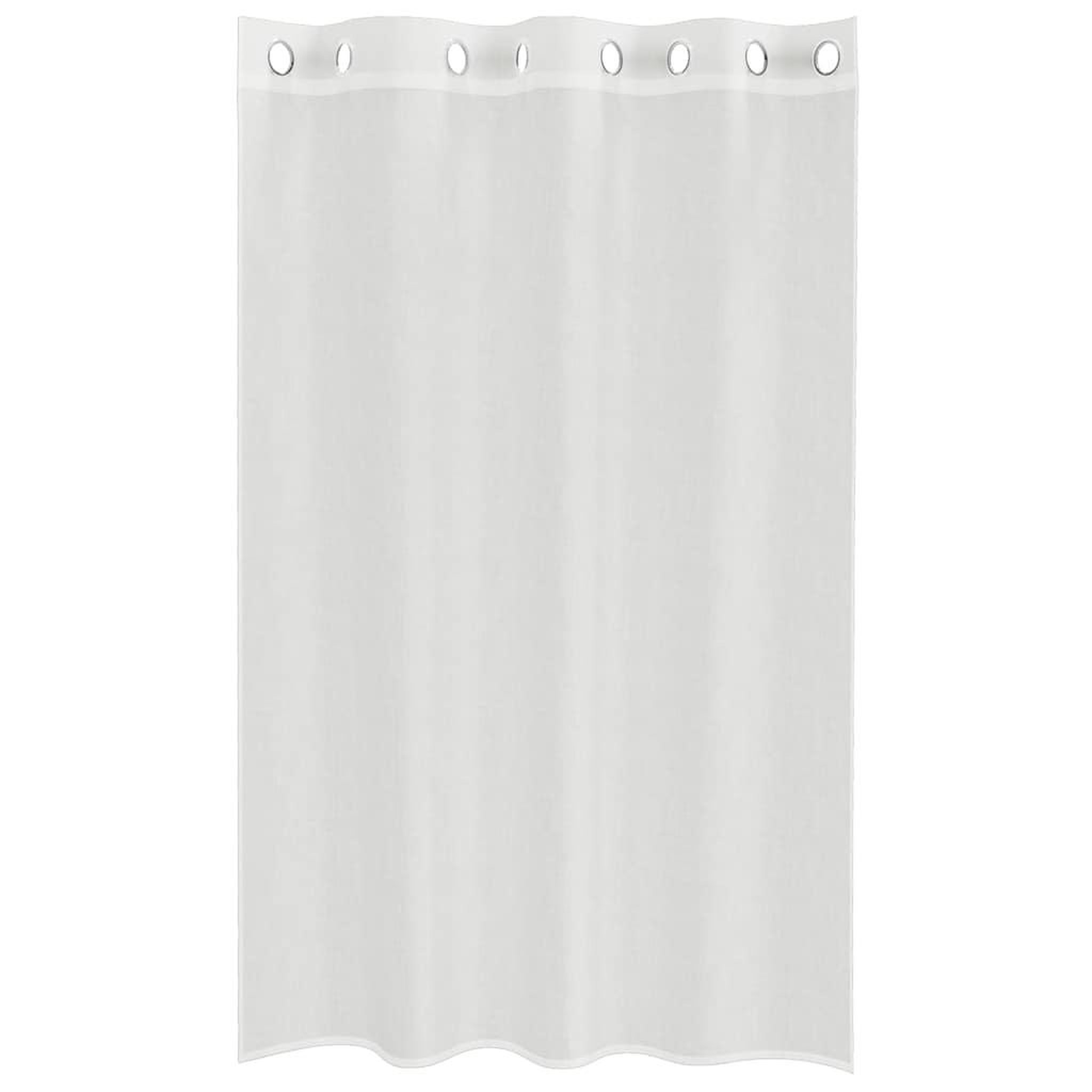 Voir la diapositive 4 : VIDAXL Rideaux en voile avec œillets 2 pcs blanc