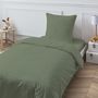 Voir la diapositive 3 : FUTURE HOME Drap housse en coton 57 fils uni bonnet 25cm