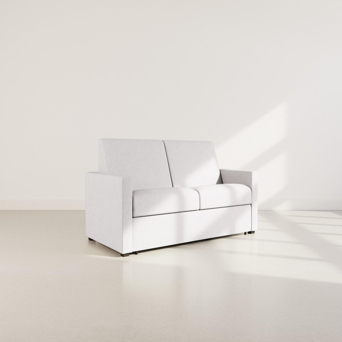 BEST MOBILIER Julia - canapé 3 places convertible express couchage quotidien 140 cm matelas 14 cm en tissu