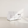 Voir la diapositive 1 : BEST MOBILIER Julia - canapé 3 places convertible express couchage quotidien 140 cm matelas 14 cm en tissu