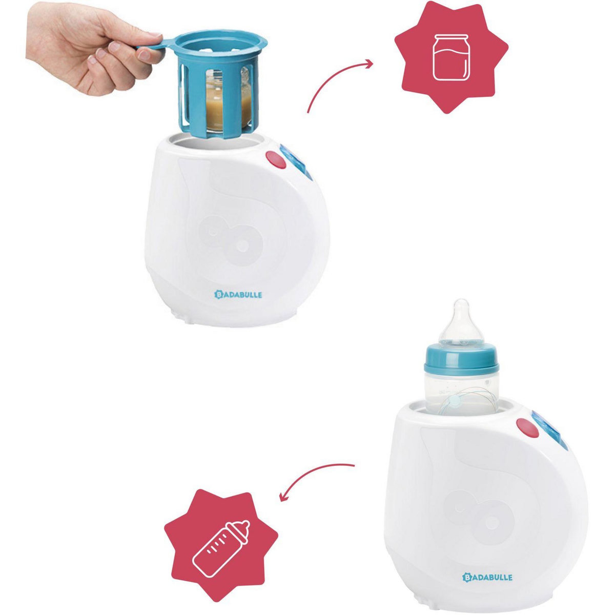 BADABULLE Chauffe biberon Easy pour la maison et la voiture