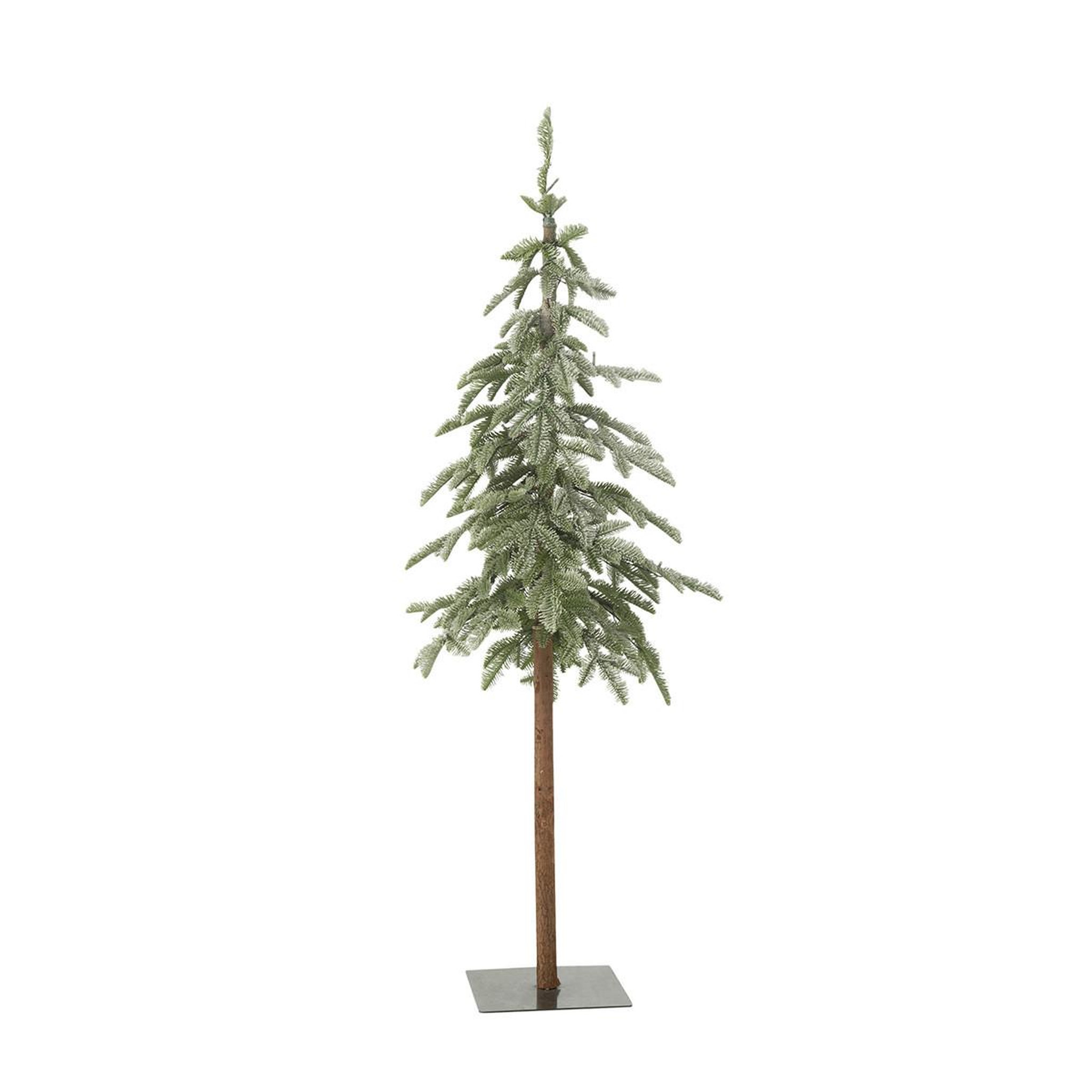Voir la diapositive 2 : J-LINE Sapin de noël déco enneigé à led  reynaldo  145cm vert