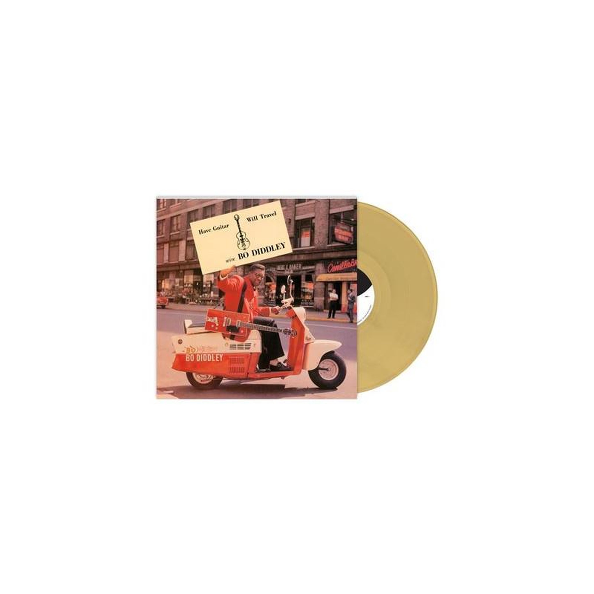 Vinyle marron double lp bo diddley – have guitar, will travel (1960) édition limitée gm edition