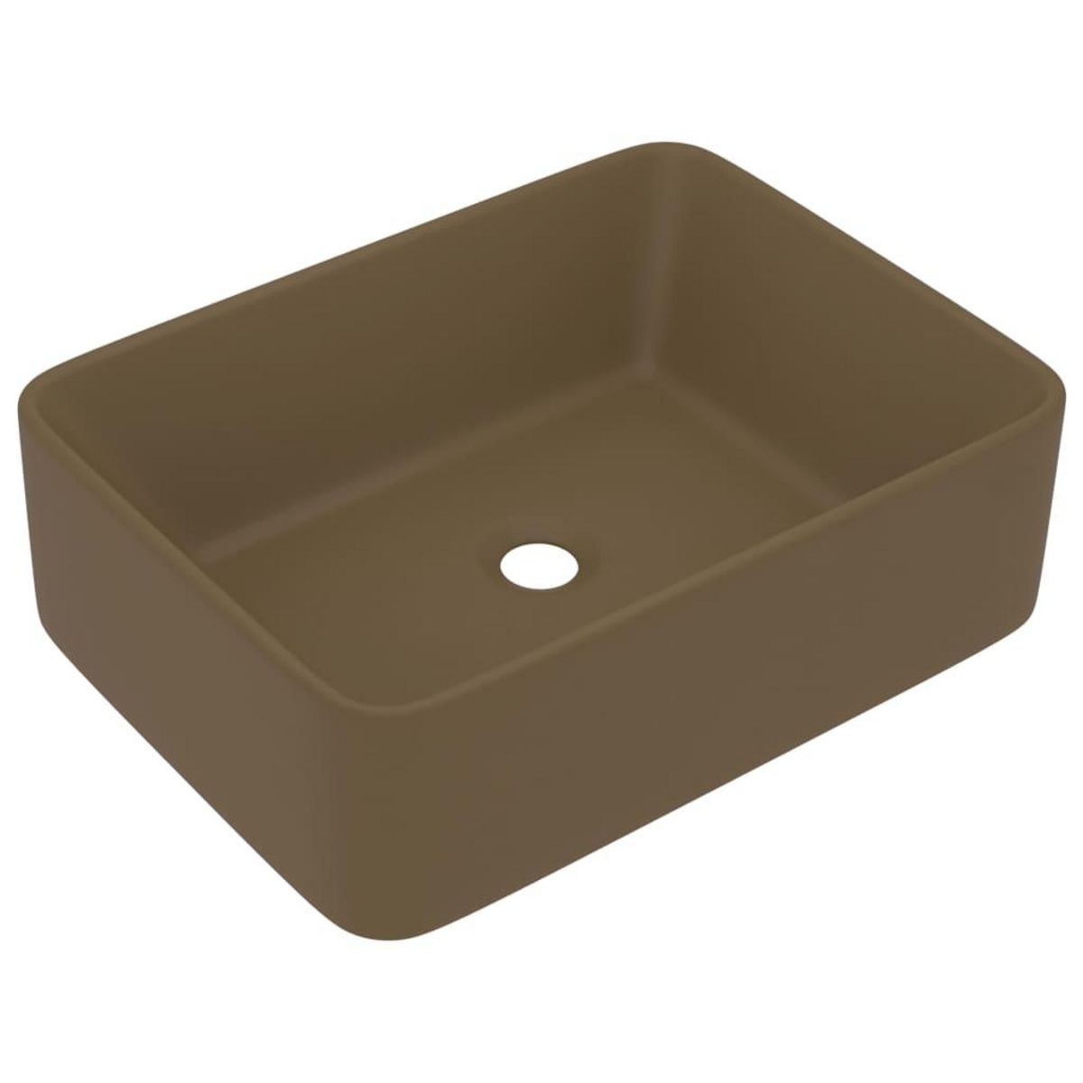 VIDAXL Lavabo de luxe Creme mat 41x30x12 cm Ceramique