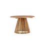 Voir la diapositive 3 : Paris Prix Table de Jardin Ronde en Bois  Lumpur  120cm Naturel