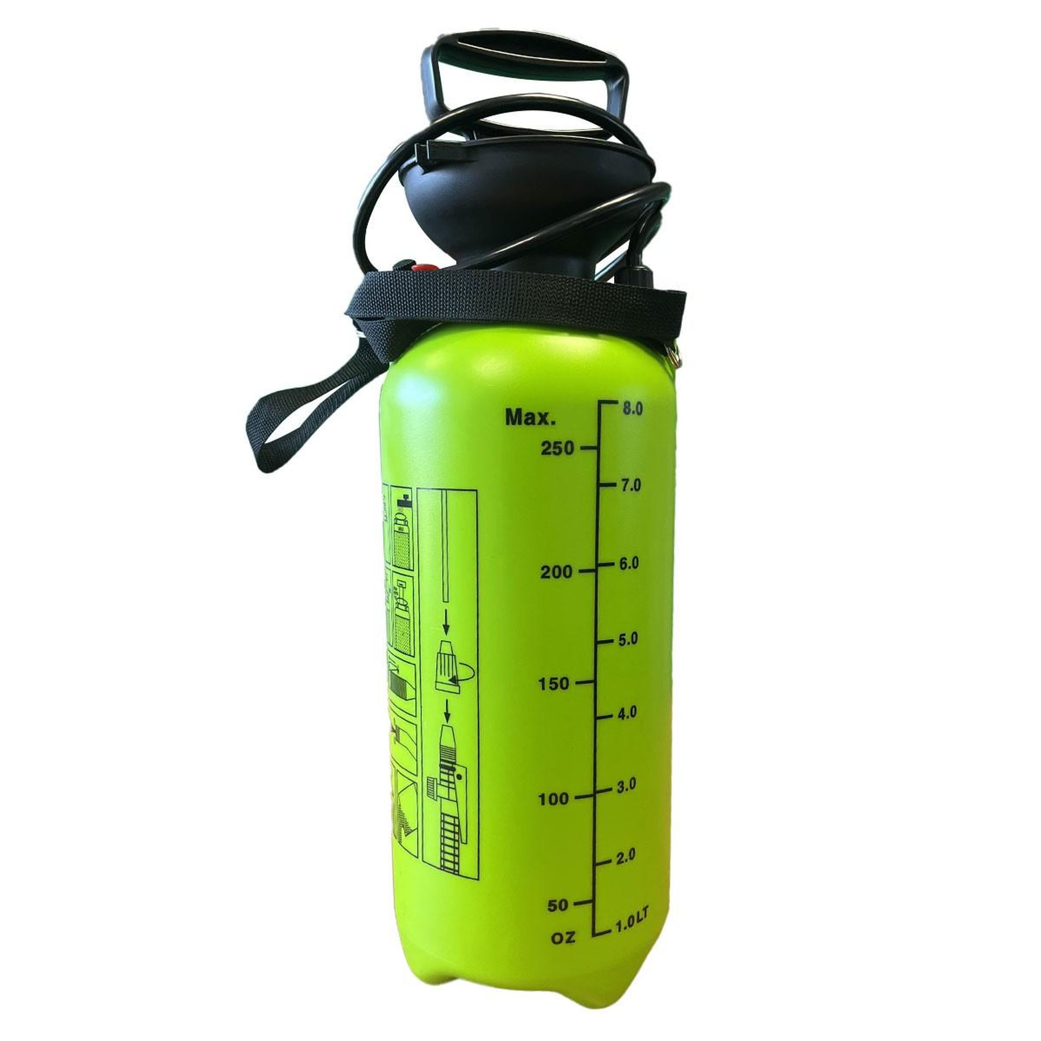 Voir la diapositive 2 : VITO Garden Pulvérisateur de jardin 8l + lance 60cm poignée tuyau 1.20m - pulvérisateur à main spray et jet vito