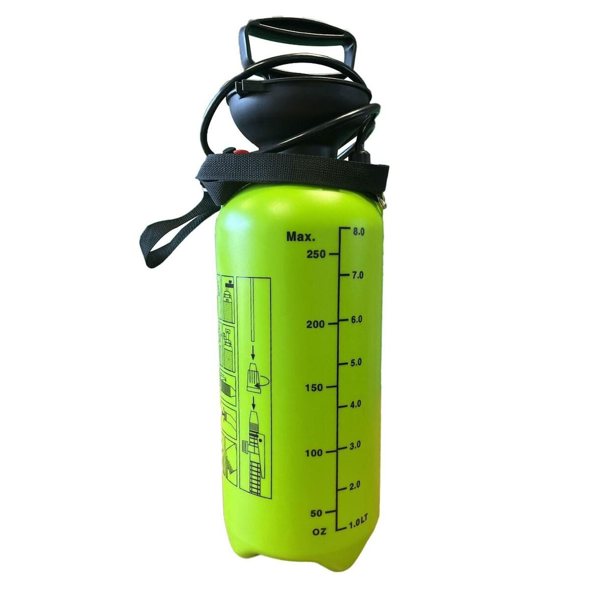 VITO Garden Pulvérisateur de Jardin 8L + Lance 60cm poignée tuyau 1.20m - Pulvérisateur à main Spray et Jet VITO