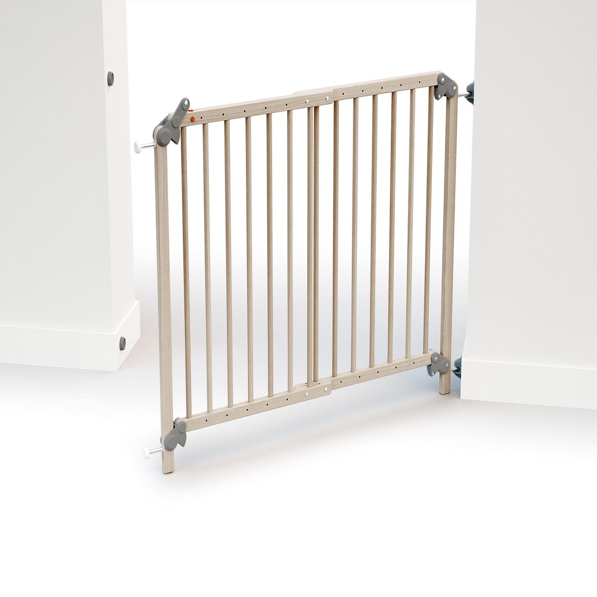 WEBABY Barrière de sécurité bébé extensible en bois LOKEE