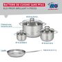 Voir la diapositive 2 : ELO Ensemble de 1 Poêle de cuisson 24 cm et 3 faitouts 12, 16 et 24 cm Elo Profi Brillant