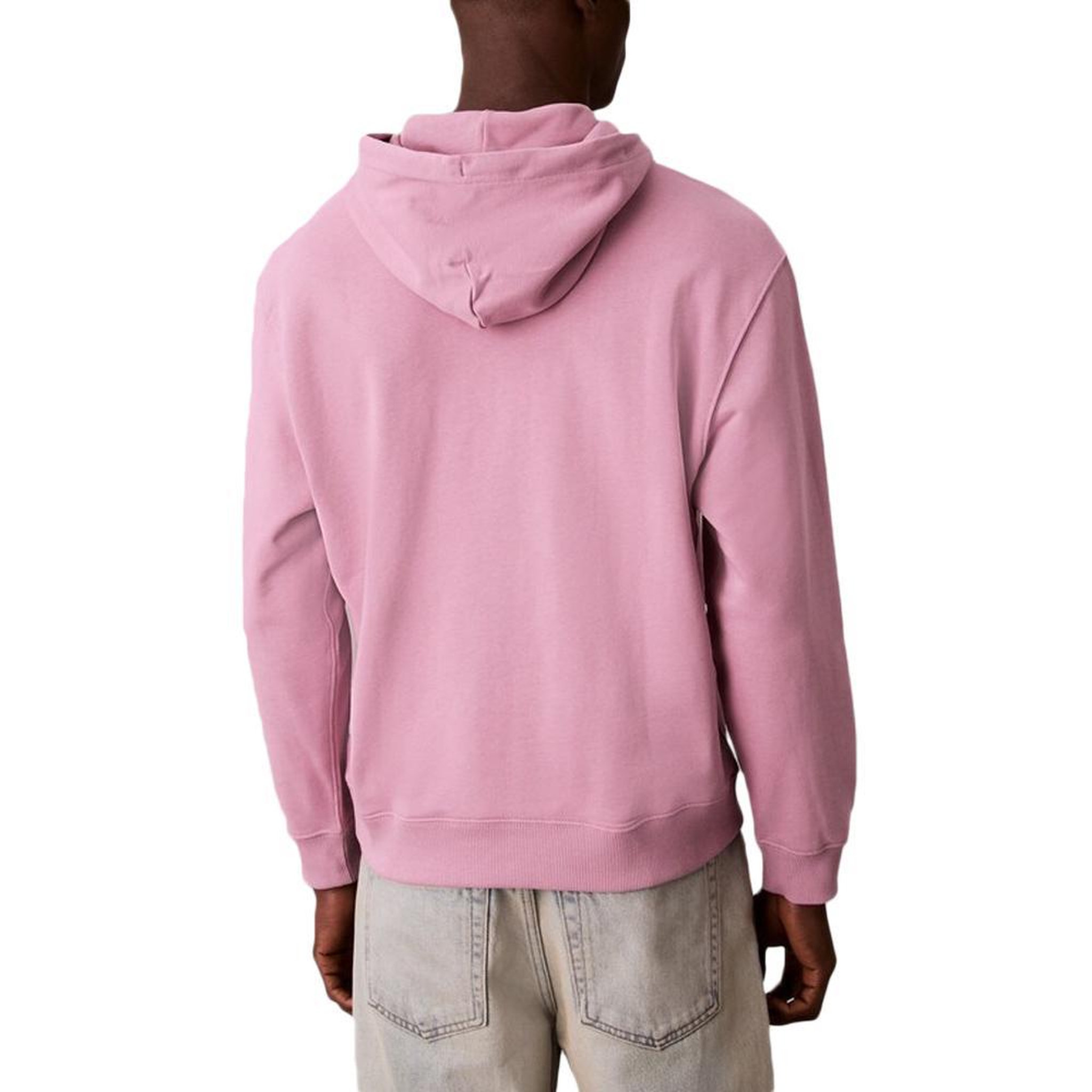 Voir la diapositive 2 : CALVIN KLEIN JEANS Sweat à Capuche Rose Homme Calvin Klein Jeans  350 Terry Monog
