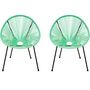 Voir la diapositive 1 : Habitat et Jardin Lot de 2 fauteuils de jardin  Ania  - Vert