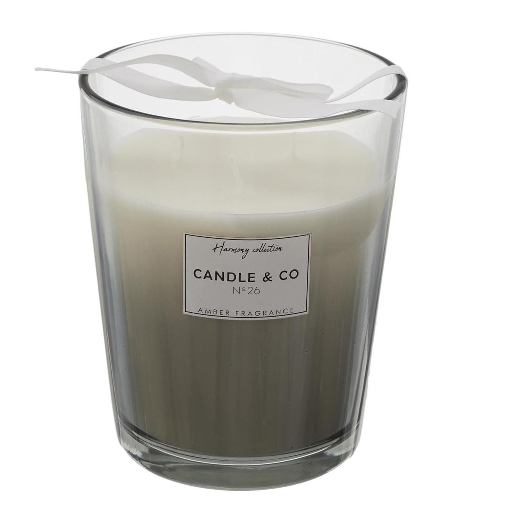The Home Deco Factory Bougie parfumée 3 mèches  harmony  16cm ambre