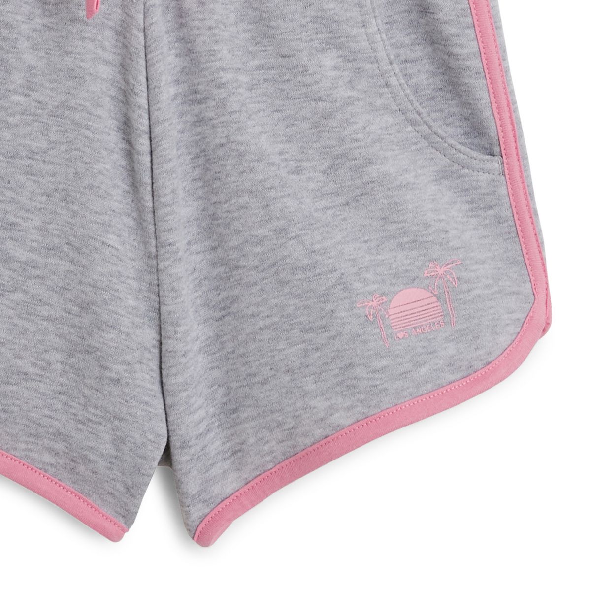 INEXTENSO Short de sport gris en molleton fille