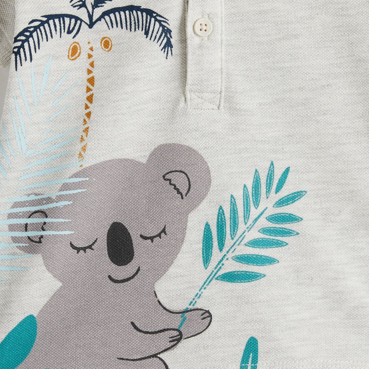 INEXTENSO Ensemble polo manches courtes + bermuda koala bébé garçon