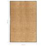 Voir la diapositive 6 : VIDAXL Paillasson lavable Creme 120x180 cm
