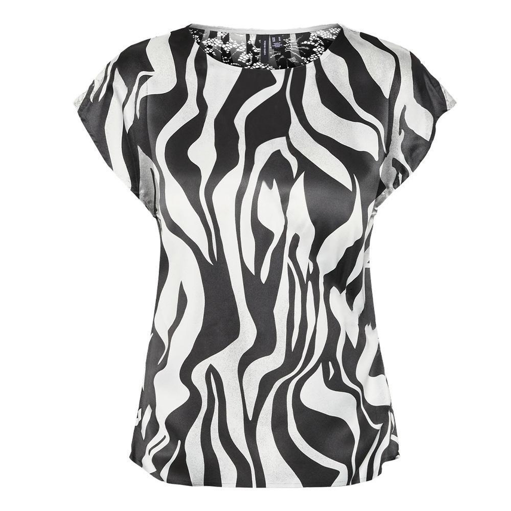 Vero Moda T Shirt Blanc/ Femme Vero Moda Merle Sl. Coloris disponibles : Noir