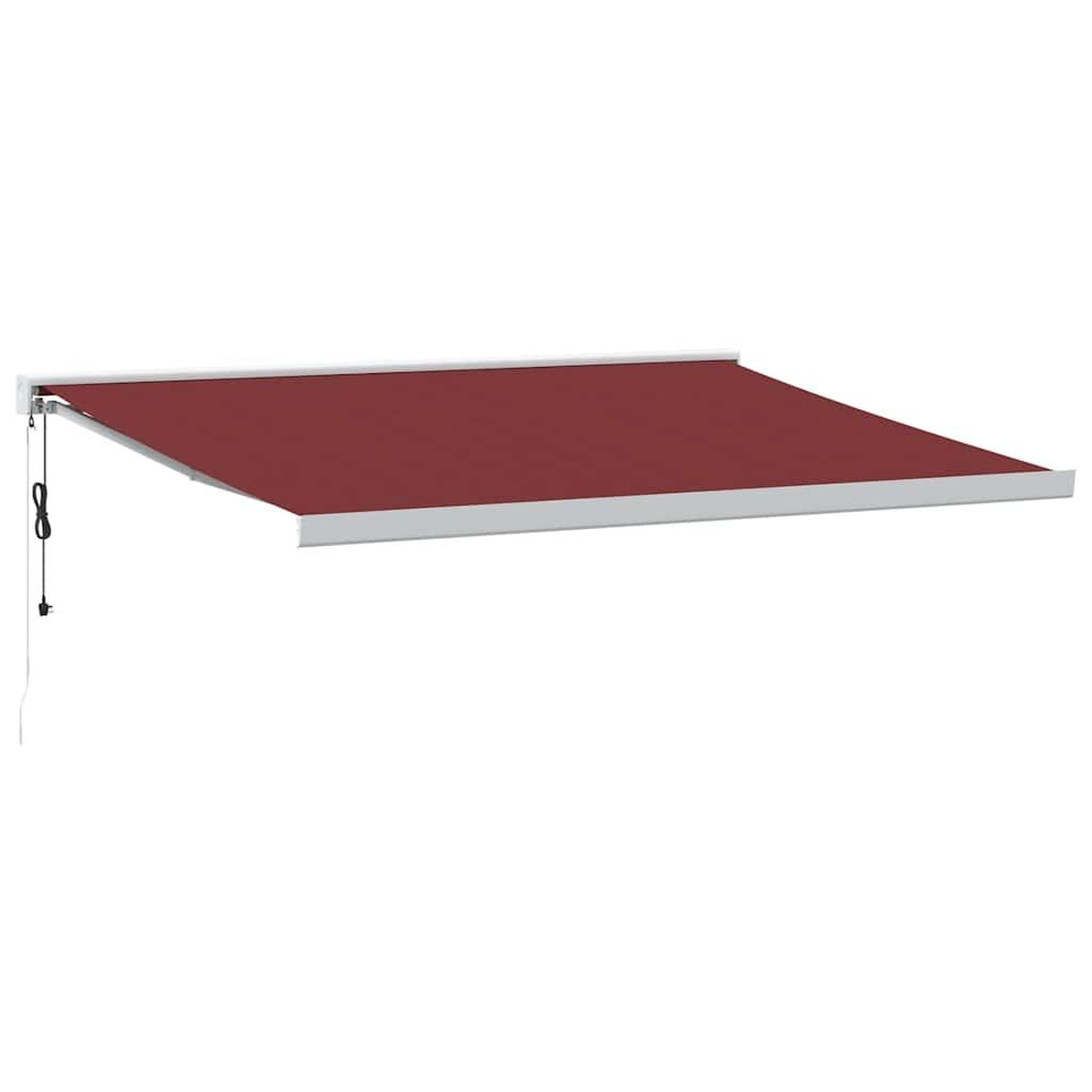 Voir la diapositive 2 : VIDAXL Auvent retractable automatique bordeaux 450x300 cm