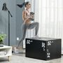 Voir la diapositive 2 : HOMCOM Box jump - box de pliométrie - boite de saut - 3 hauteurs 51/61/76H cm - charge max. 120 Kg - mousse revêtement PE noir