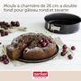 Voir la diapositive 4 : ZENKER Moule à manqué et à savarin double fond 26 cm Zenker Black Metallic