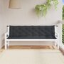 Voir la diapositive 3 : VIDAXL Coussins de banc de jardin lot de 2 anthracite melange tissu