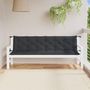 Voir la diapositive 3 : VIDAXL Coussins de banc de jardin lot de 2 anthracite melange tissu