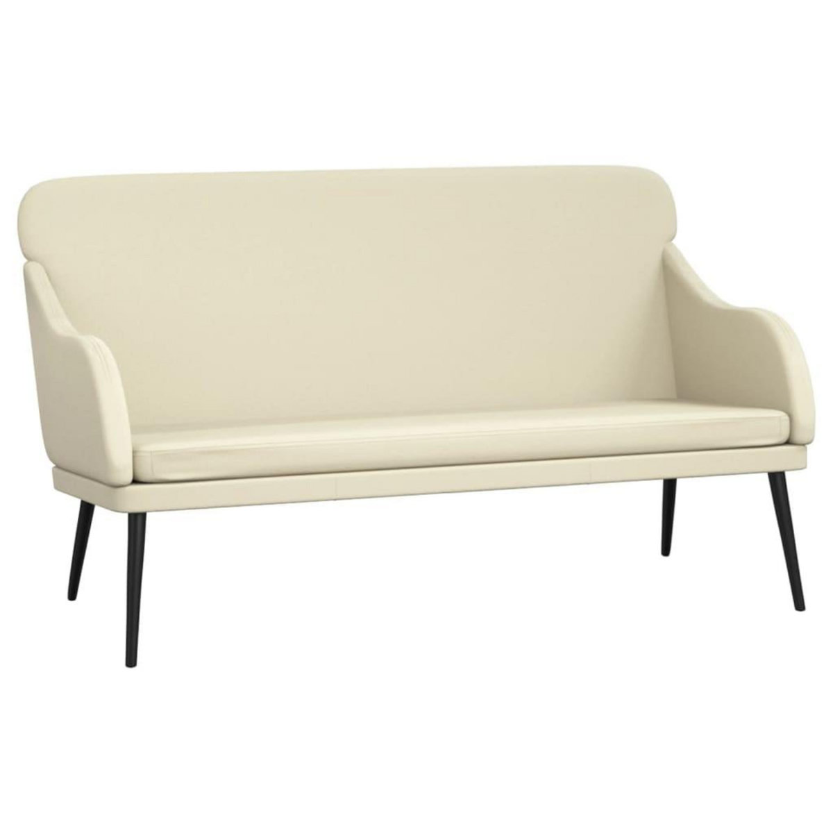 VIDAXL Banc Creme 110x76x80 cm Similicuir
