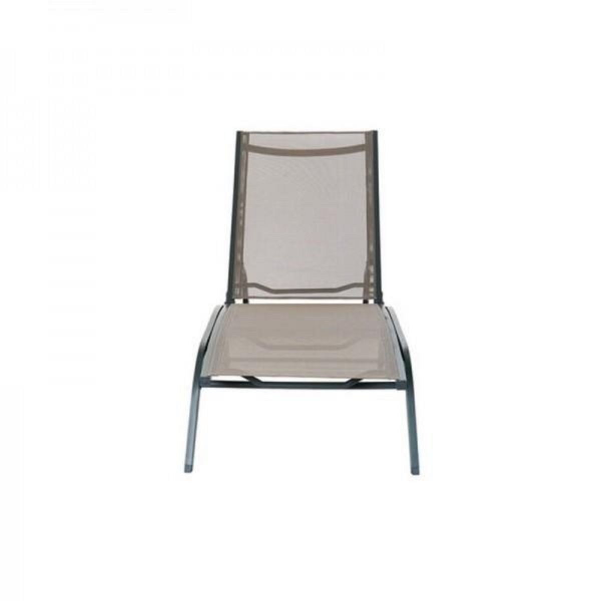 MARKET24 Chaise longue DKD Home Decor Avec des roues Gris PVC Aluminium (187,5 x 64 x 97 cm)