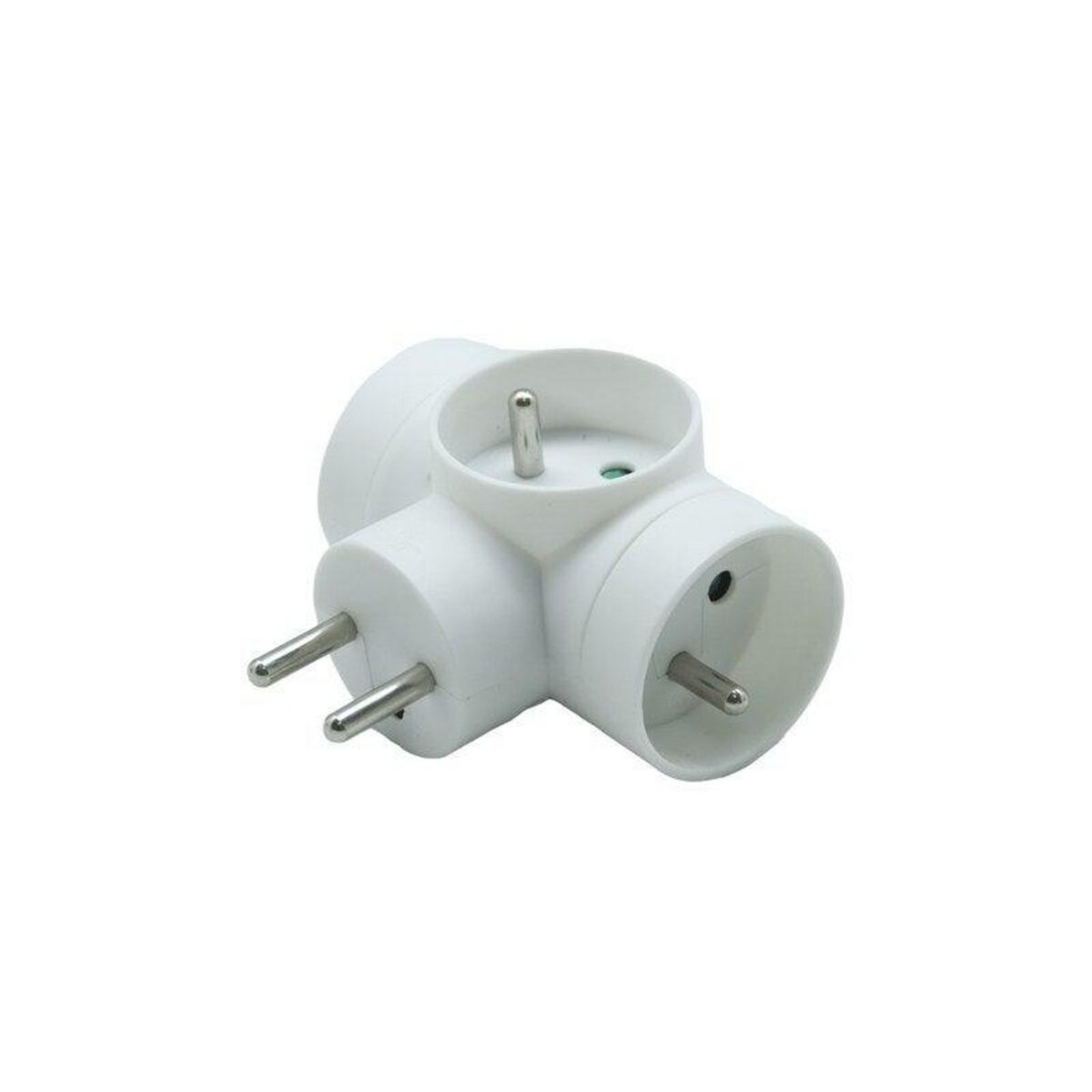 CENTRALE BRICO Bloc multiprise sans fil, 3 prises blanc