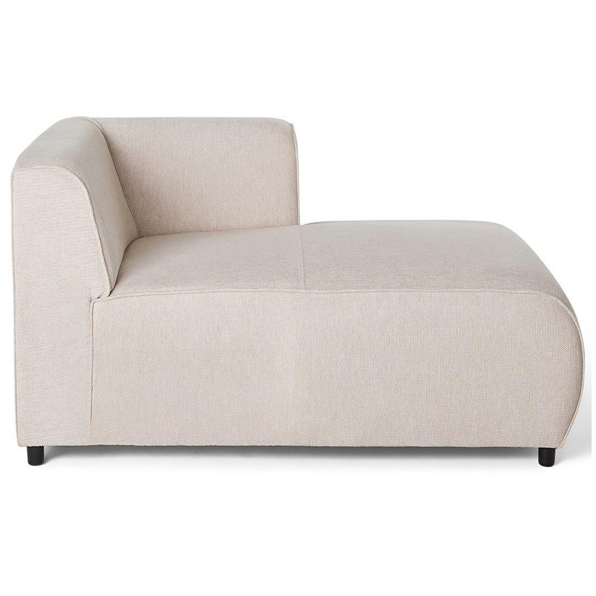 Voir la diapositive 5 : LISA DESIGN Suaro - module d'assise méridienne droit en tissu texturé