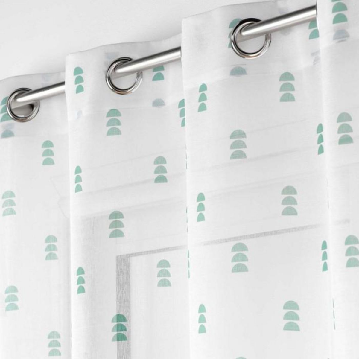 Paris Prix Rideau Voilage à Œillets  Geokid  140x240cm Sauge