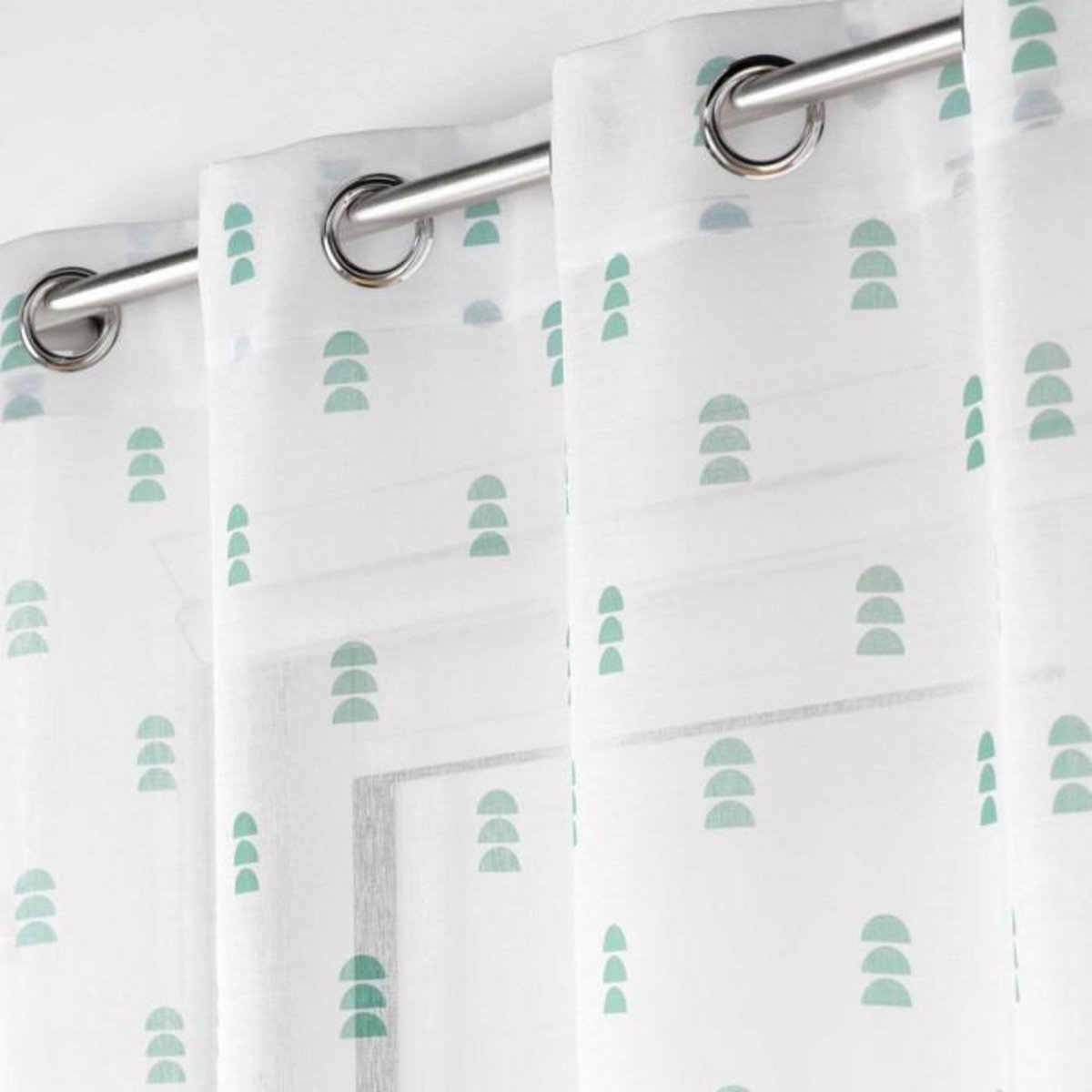 Paris Prix Rideau Voilage à Œillets  Geokid  140x240cm Sauge