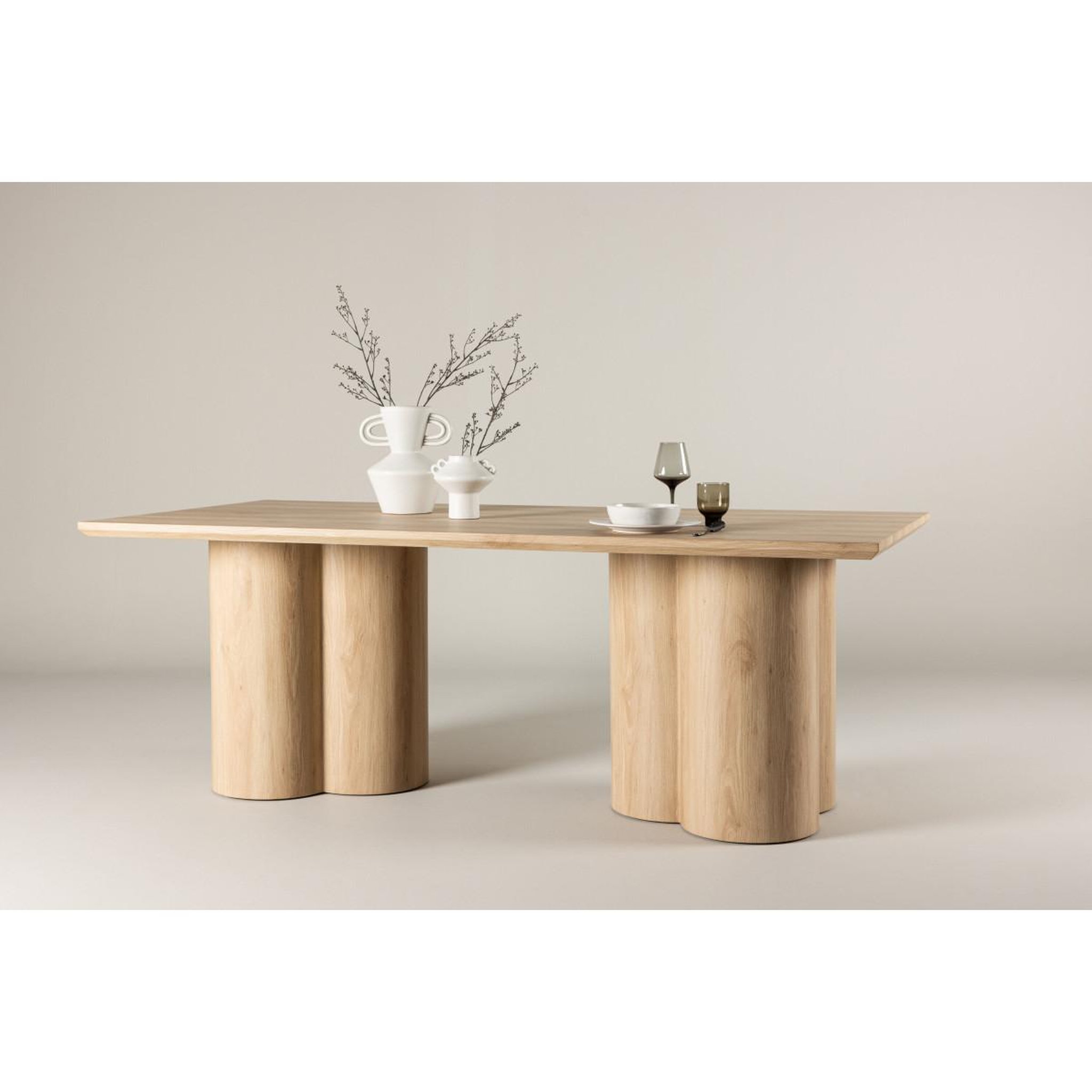 Voir la diapositive 6 : Paris Prix Table à manger design  olivia  210cm naturel