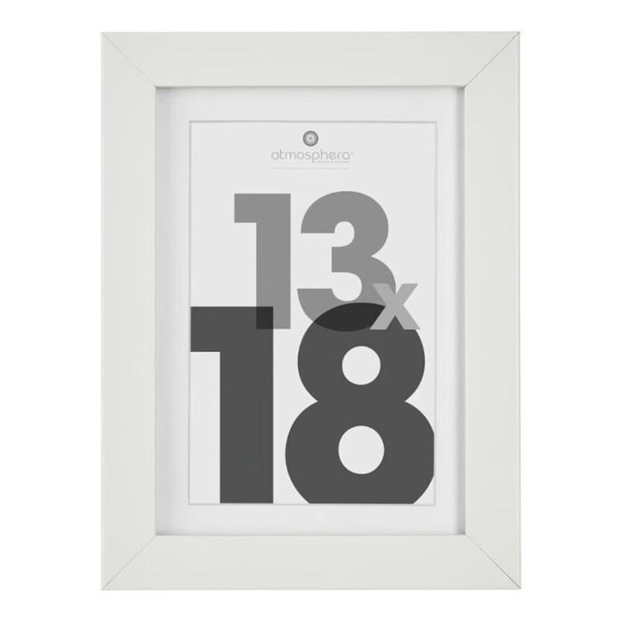 ATMOSPHERA Cadre Photo Bois  Eva  13x18cm Blanc