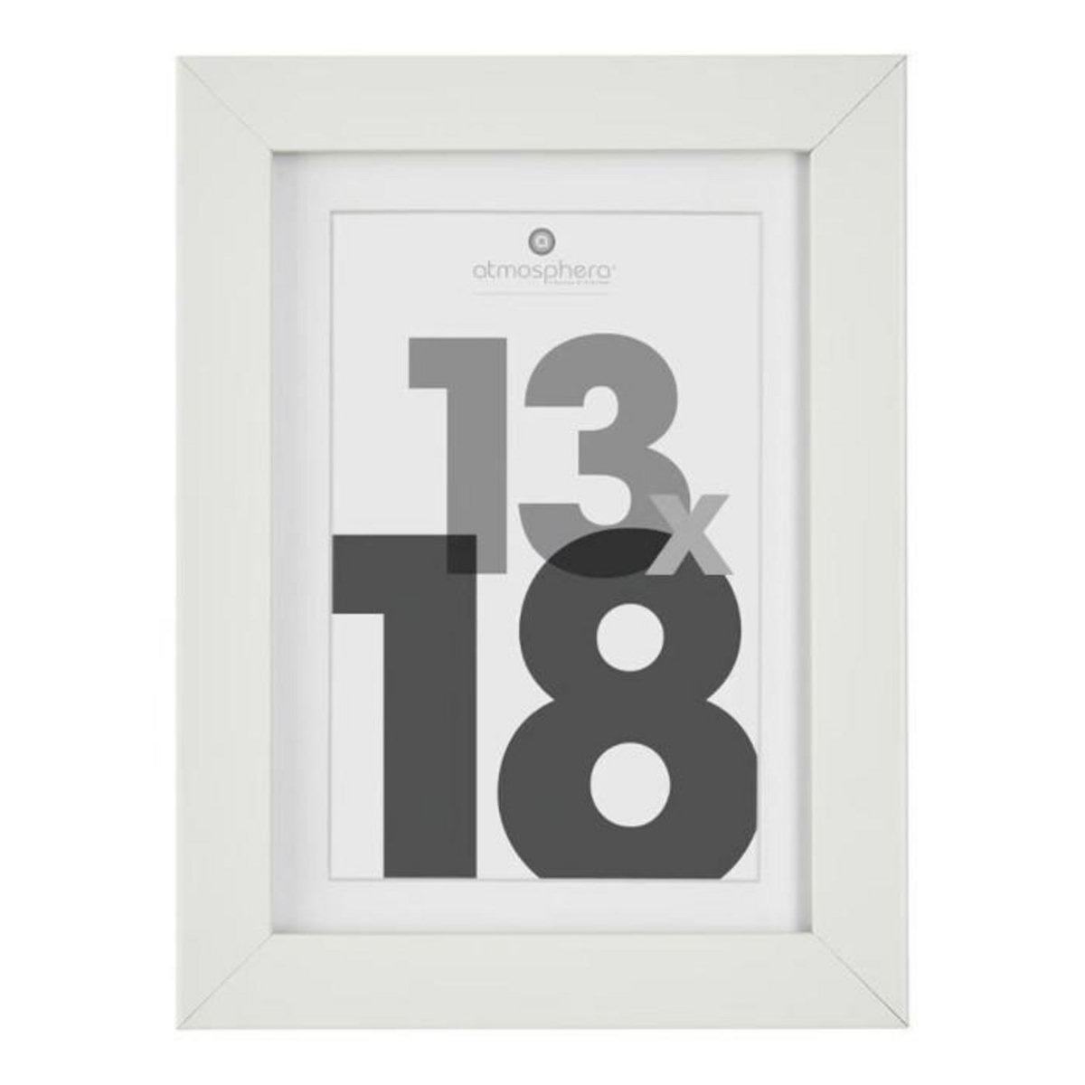 ATMOSPHERA Cadre Photo Bois  Eva  13x18cm Blanc