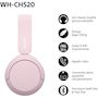 Voir la diapositive 2 : SONY Casque WH-CH520 Rose