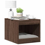 VIDAXL Meuble de bac a litiere pour chat chene marron bois ingenierie