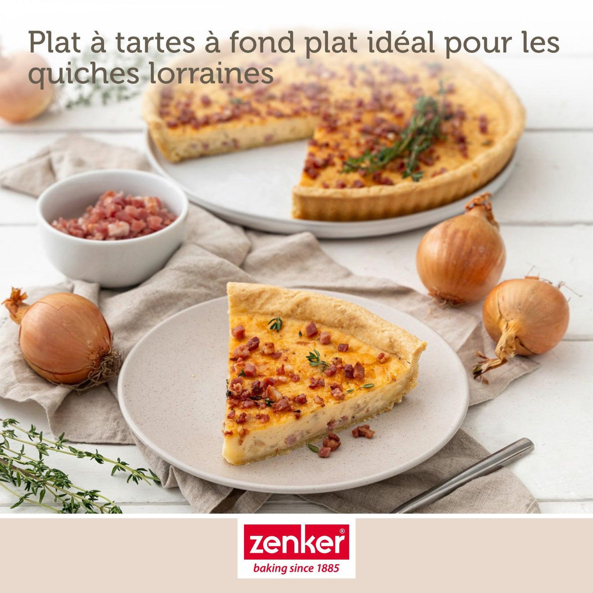 ZENKER Moule à quiche lorraine 30 cm Zenker Spécial Countries