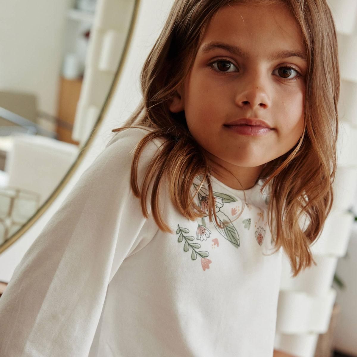 Petit Béguin T-shirt bébé manches longues écru Lily