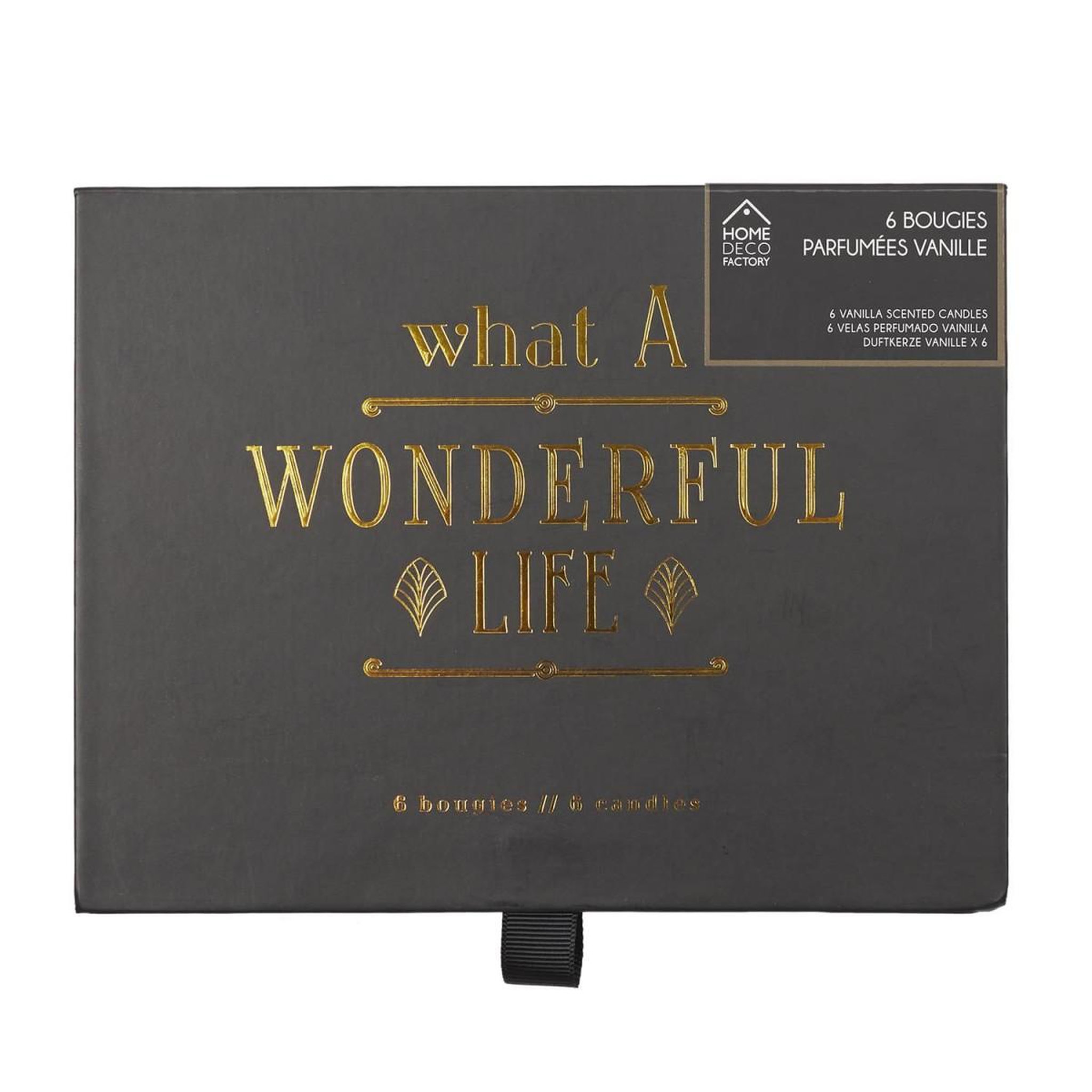 Voir la diapositive 4 : The Home Deco Factory Coffret 6 Bougies Parfumées  Home Art  5cm Vanille