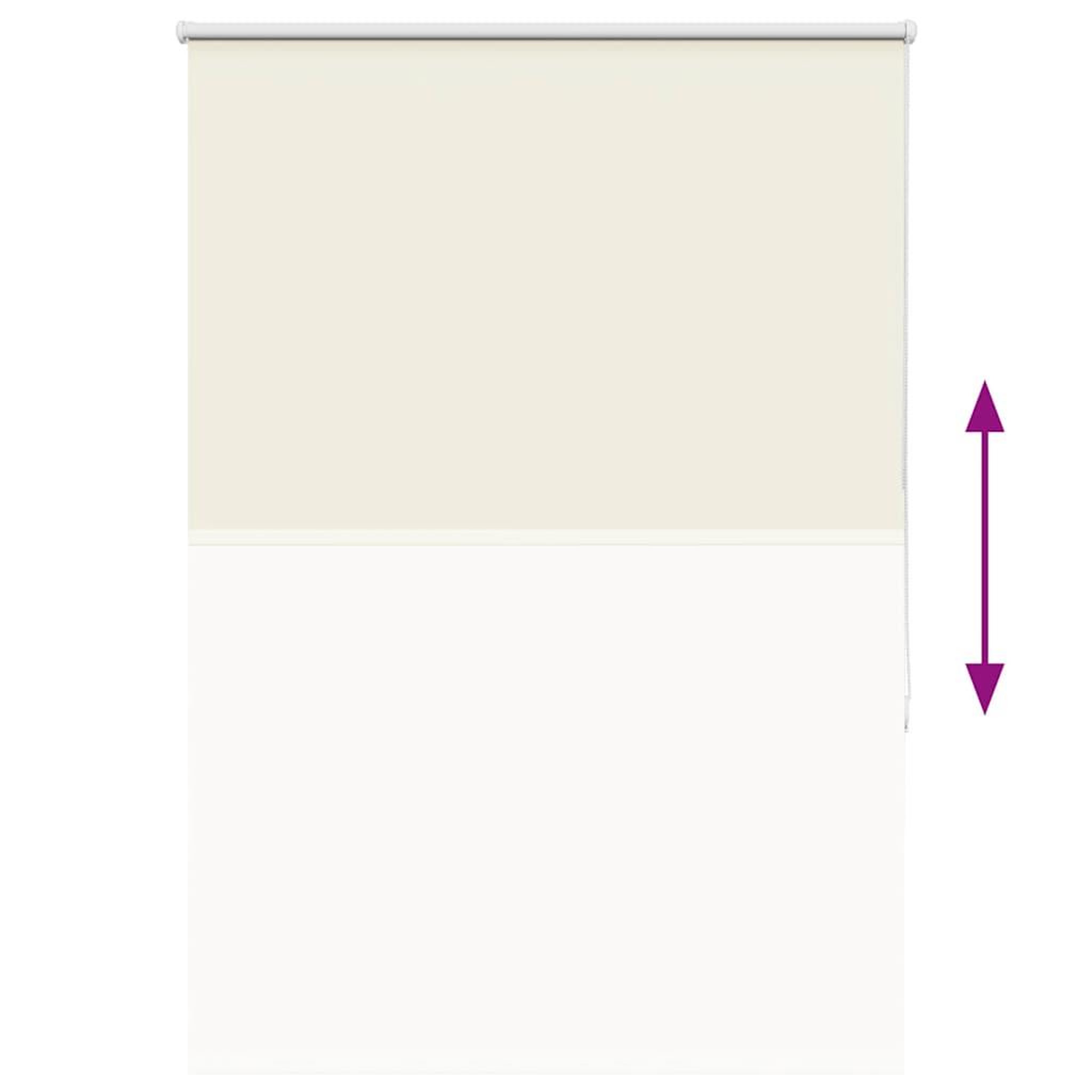 Voir la diapositive 5 : VIDAXL Store enrouleur occultant blanc casse largeur du tissu 100,7 cm