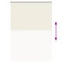 Voir la diapositive 5 : VIDAXL Store enrouleur occultant blanc casse largeur du tissu 100,7 cm