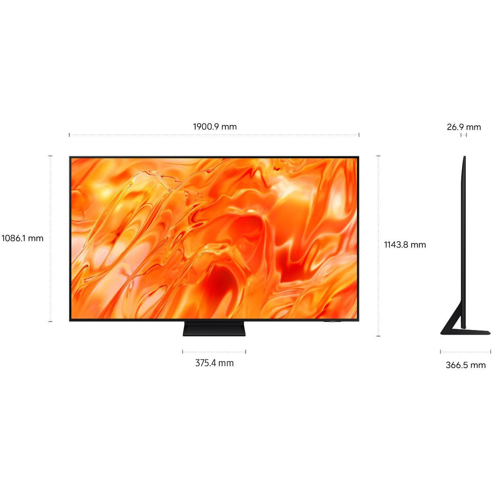 Voir la diapositive 2 : Samsung Tv mini led tq85qn74h (2026) 85  (214 cm) 4k - smart tv, neoqled (contrastes intenses)