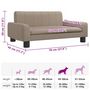 Voir la diapositive 6 : VIDAXL Lit pour chien cappuccino 70x45x30 cm similicuir