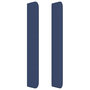 Voir la diapositive 4 : VIDAXL Tete de lit avec oreilles Bleu 147x16x118/128 cm Tissu
